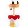 christmas cat tree with bed 80 cm modern kitten tower with sisal scratching post 6 1