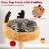 christmas cat tree with bed 80 cm modern kitten tower with sisal scratching post 8