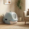 Cat Litter Box with Front Entry and Flip Top bl 1