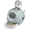 Cat Litter Box with Front Entry and Flip Top bl 4
