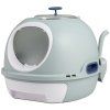 Cat Litter Box with Front Entry and Flip Top bl 3