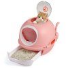 Cat Litter Box with Front Entry and Flip Top pi 4