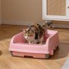 semi auto open top cat litter box with high side pi 2