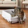 semi auto open top cat litter box with high side wh 5