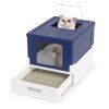 Foldable Cat Litter Box with Front bl 4