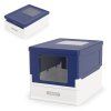 Foldable Cat Litter Box with Front bl 3