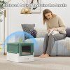 Foldable Cat Litter Box with Front gn 6