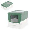 Foldable Cat Litter Box with Front gn 3