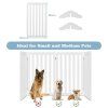 4 Panel 89 cm Pet Barrier with 6 Flexible Hinges Size 5