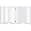 4 Panel 89 cm Pet Barrier with 6 Flexible Hinges 8