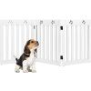 3 Panels Folding Pet Gate-White
