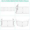 4 Panels Folding Pet Gate-White