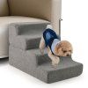 4 step Foam Dog Stairs with Non slip Bottom for High Bed Sofa Couch 1