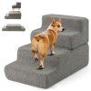4 step Foam Dog Stairs with Non slip Bottom for High Bed Sofa Couch 3