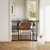 Extra Wide Walk Through Pet Gate Black 2