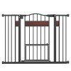 Extra Wide Walk Through Pet Gate Black 3