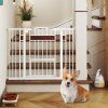 Extra Wide Walk Through Pet Gate White 1
