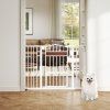 Extra Wide Walk Through Pet Gate White 2