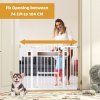 Extra Wide Walk Through Pet Gate White 7