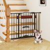 Extra Wide Walk Through Pet Gate with Small dk 2