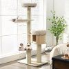 4-Layer Solid Wood Cat Tree for Kitten & Adult Cat