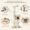 4-Layer Solid Wood Cat Tree for Kitten & Adult Cat