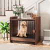 Dog Crate Indoor with Removable Tray Lockable Brown 2