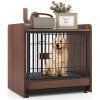 Dog Crate Indoor with Removable Tray Lockable Brown 6