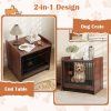Dog Crate Indoor with Removable Tray Lockable Brown 7