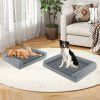 Large Pet Bed with Orthopedic Egg Crate Foam and Nonslip Bottom Grey L 6
