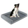Large Pet Bed with Orthopedic Egg Crate Foam and Nonslip Bottom Grey XL 3