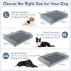 Large Pet Bed with Orthopedic Egg Crate Foam and Nonslip Bottom Grey XL 5