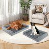 Large Pet Bed with Orthopedic Egg Crate Foam and Nonslip Bottom Grey XL 6