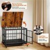 Foldable Dog Crate Furniture with Removable Tray M 7