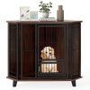 Corner Dog Crate Metal with Feeding Door Lockable 4