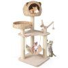 kitten activity center with cattail fluff cat condo 5