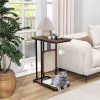 1709175682 C Shaped Cat Side Table Cat Tree with Scratching Board 1