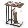 1709175682 c shaped cat side table cat tree with scratching board rustic brown 7