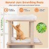 47 Inches Wooden Cat Tree natural 8