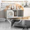 meuble pour bac liti re pour chat 15324897 9
