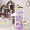 158 CM Multi level Cat Tree Sky Theme Cat Tower 6