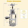 tall cat tree with sisal scratching posts size 4