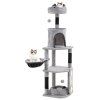tall cat tree with sisal scratching posts 6