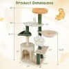 Cute Flower Cat Tree Modern Kitty Tower size 5