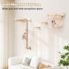 wooden Cat wall shelves natural 5