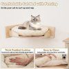 wooden Cat wall shelves natural 7