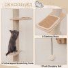 wooden Cat wall shelves natural 8