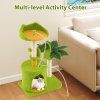Multi Level Cat Tower with Self Groomer and Dangling Ball 4