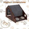 Modern Cat House with Feeder and Detachable Roof size 5