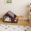 Modern Cat House with Feeder and Detachable Roof 1